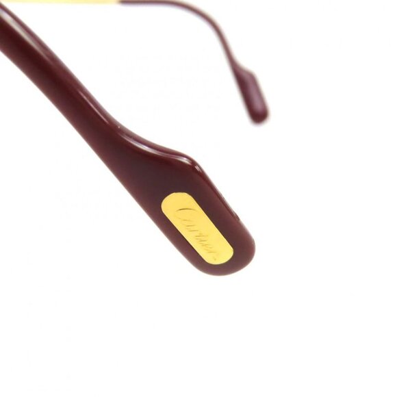 Cartier Teardrop Sunglasses Eyewear Gold Bordeaux main image 12